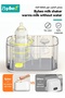 2-In-1 Baby Bottle Warmer & Formula Mixer with 2pcs Baby Formula Dispensers, Electric Bottle Shaker with Constant Temperature & Automatic Mixing, Multifunctional Baby Milk Powder Mixer with 3 Modes - 6