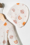 Baby Girl Printed Jumpsuit with Hat and Heart - 4