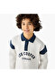 Colourblock Collared Pullover with Long Sleeves - 4