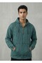 Washable Zippered Hooded Sweatshirt Cotton - 2