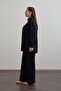 Black-Soft Textured Plus Size Droplu Tracksuit Set - 2