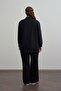 Black-Soft Textured Plus Size Droplu Tracksuit Set - 3