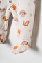Baby Girl Printed Jumpsuit with Hat and Heart - 6