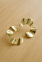 Gold Color Wavy Shape Women's Earrings – Modern Design, Stylish and Elegant - 6