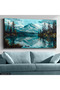 Oil Painting Mountain Landscape One Piece Canvas, Canvas Painting - 4