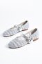 Perme Belt Scarf Straw Women's Ballerina Silver Glitter - 3