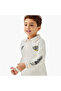 Printed Polo Sweatshirt with Long Sleeves - 4