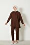 Roba Detail Linen Suit with Trousers-Brown - 3