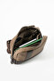 Canvas Faux Leather Crossbody Tablet Bag with Internal Organizer and Adjustable Strap Unisex - 7