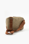Canvas Faux Leather Crossbody Tablet Bag with Internal Organizer and Adjustable Strap Unisex - 6