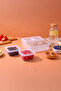 4+1 Compartment Breakfast Storage Container with Leak-Proof Lid - Refrigerator Organizer (3X0.25 Lt-1X1.6Lt) - 5