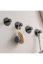 Adhesive Cork Round Single Mat Black, 4 Pieces in a Pack - 4