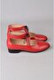 Seç Kalp Genuine Leather Women's Shoes (Heel Height: 2.5 cm) Red - 5