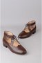 Seç heart genuine leather women's shoes (heel height: 2.5 cm) - brown - 8