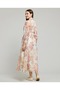 Floral Print Shirt Dress with Long Sleeves - 4