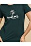 Printed T-Shirt with Crew Neck and Short Sleeves - 6