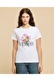 Printed T-Shirt with Crew Neck and Short Sleeves