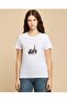 Printed T-Shirt with Crew Neck and Short Sleeves