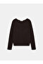 10854 Boat Neck Soft Textured Sweater-Brown - 5