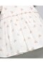 Embroidered Fit & Flare Dress with Crew Neck and Flared Sleeves - 4