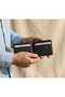 Genuine Leather Men's Card Holder Wallet Real Leather Stylish Pocket Size Black - 2