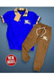 Shirt Collar T-Shirt Men's Tracksuit Set - 5