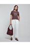 Embellished T-Shirt with Crew Neck and Short Sleeves - 3