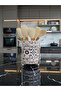 Kitchen Set 103 Spice Jar Breakfast Paper Towel Holder Spoon Rest Ceramic Pattern Silver - 4