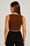 Alpingomou-Crosi̇a Women's Sleeveless Crop Top Lycra - 2