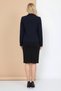 Women's Black Pencil Skirt High Waist Straight Cut Soft Textured Slit Stylish Midi Skirt - Women's Skirt - 6