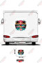 Summer Themed Palm Tree Patterned Glasses Visual Caravan Sticker Coating