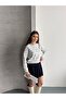 Women's Crew Neck Long Sleeve Striped Tunic - 4
