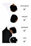 Black Velvet Plump Bun Clip Elastic Hijab Women's Clip - 5