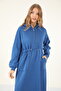 9275 - Stylish Comfortable 3 Thread Fleece-Lined Combed Cotton Women's Dress - 3