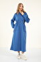 9275 - Stylish Comfortable 3 Thread Fleece-Lined Combed Cotton Women's Dress - 4