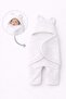 0 - 12 Months Welsoft Outer Swaddle Baby Blanket with Fiber Ears