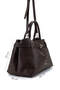 Women's Faux Leather Brown Shoulder Bag - 2