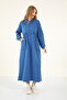 9275 - Stylish Comfortable 3 Thread Fleece-Lined Combed Cotton Women's Dress - 2