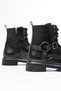 Zri̇n-3038 Premium Black Women's Zippered Boots with Buckle Accessories - 4