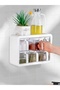 Plastic Spice Container Set of 6 White