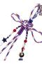 Handmade Multi-Colored Lucky Charm Bag Ornament Keychain - 4