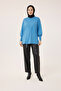 44199 - Stylish Comfortable Rayonelit Women's Long Flowy Slim Knit Sweater with Cross Drawstring Design