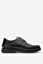 Men's Orthopedic Lace-Up Classic Shoes Real Leather Hz 406 Black
