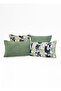 '' Noir'' Collection 4-Piece Premium Textured Decorative Throw Pillow Combination Set - 2
