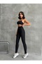 Women's High-Waist Shaping V Belt Detail Leggings - 7