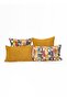 '' Noir'' Collection 4-Piece Premium Textured Decorative Throw Pillow Combination Set - 2
