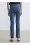 Lcwaikiki Classic Indigo High Waist Slim Fit Women's Jean Pants - 5