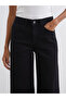 Black Wideleg Women's Jeans - 3