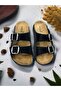 Women's Leather and Orthopedic Sole Nubuck Slippers - 4