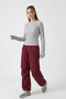 Women's Textured Knitted Blouse 980 - Gray - 3